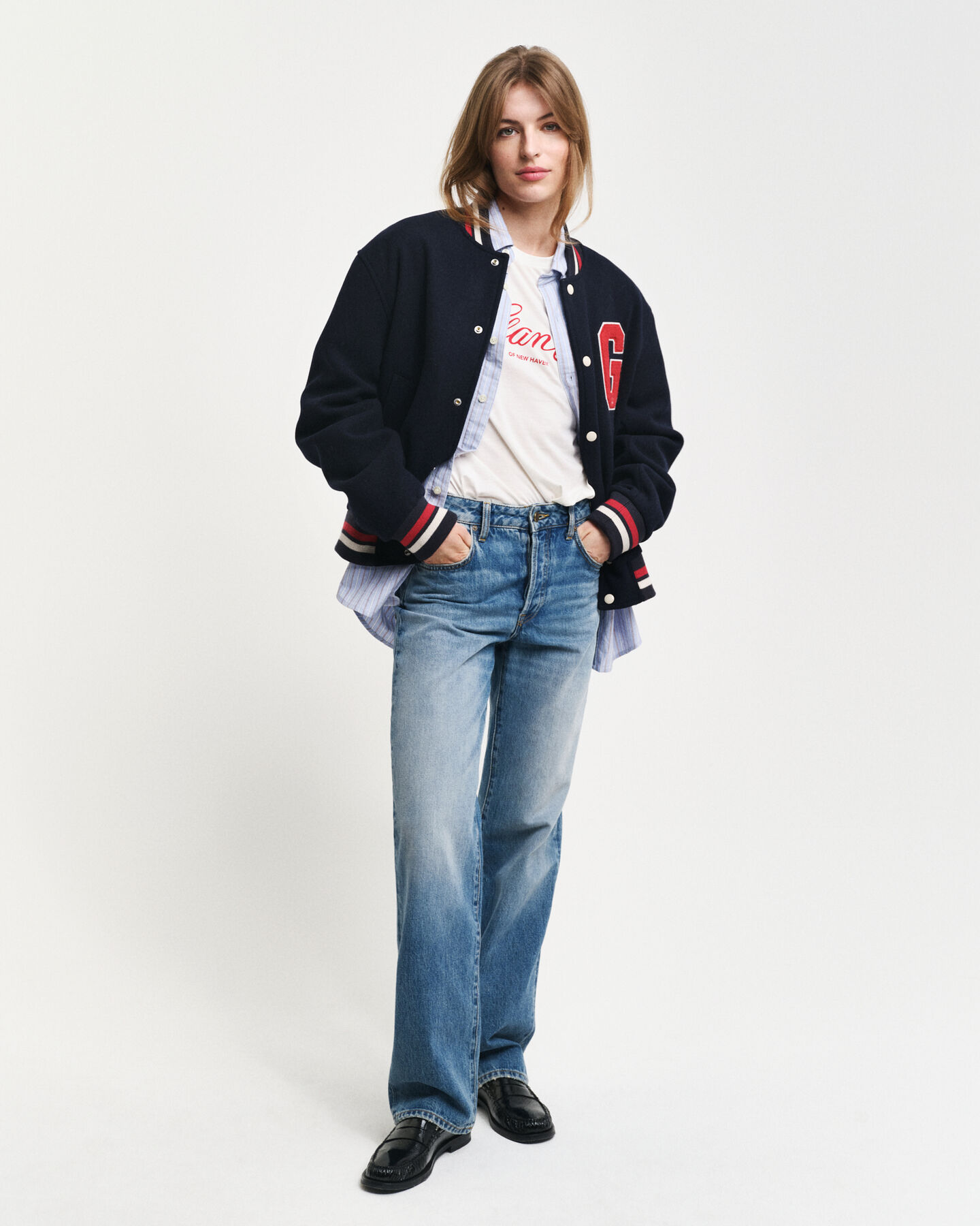 Regular Fit Classic Oxford-Hemd mit Streifen