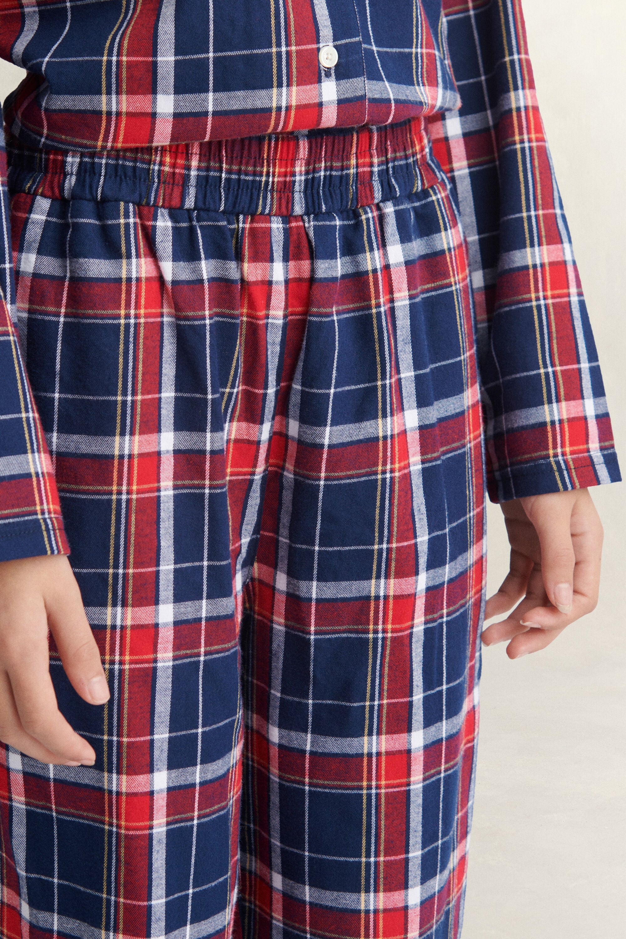Teens Flanellpyjama mit Tartan-Muster