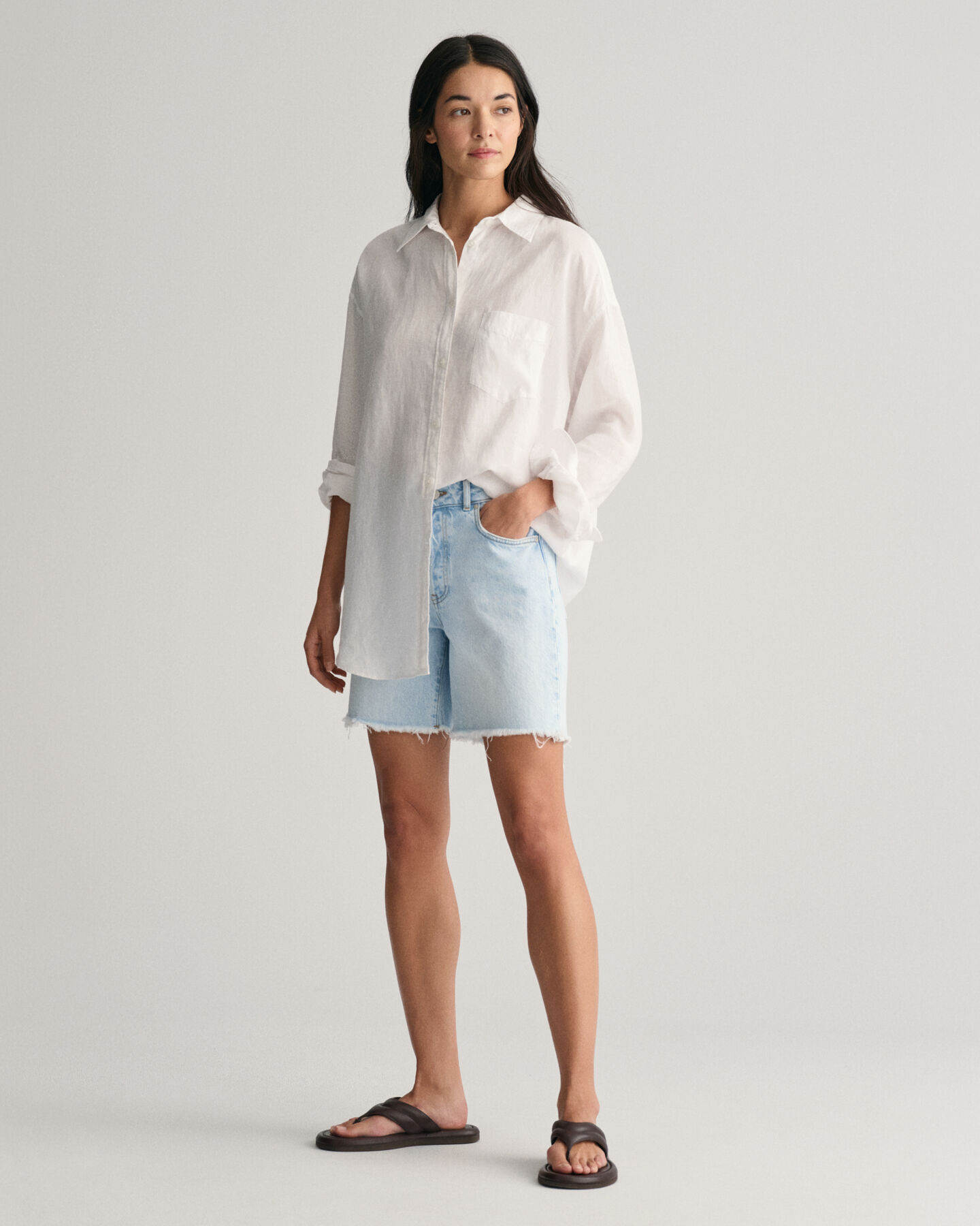 Oversized Leinen Bluse