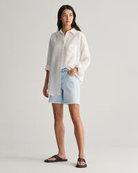 Oversized Leinen Bluse