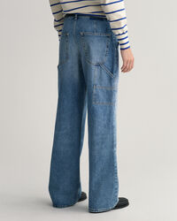 Cargo Jeans mit weitem Bein