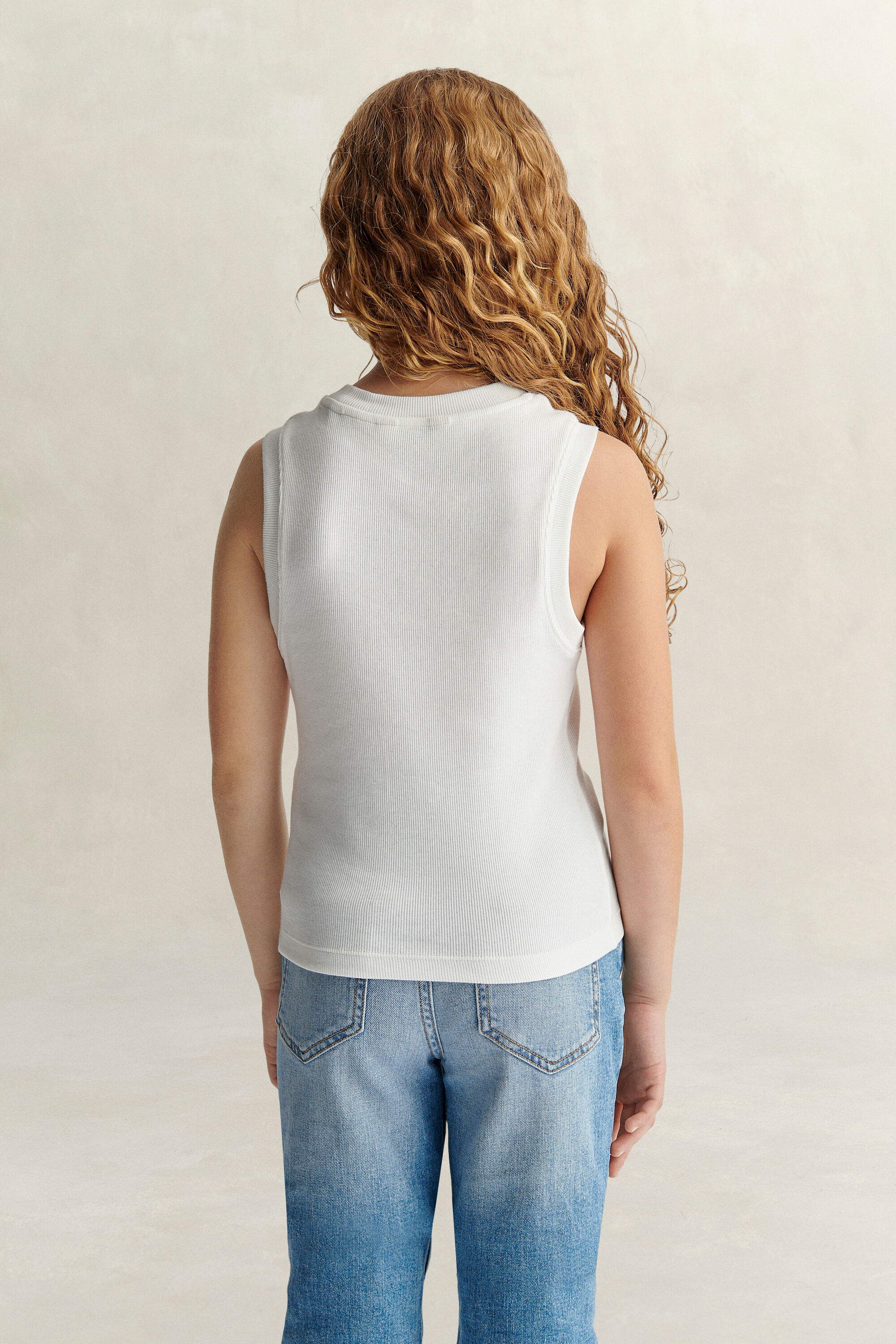 Teen Girls Geripptes Top
