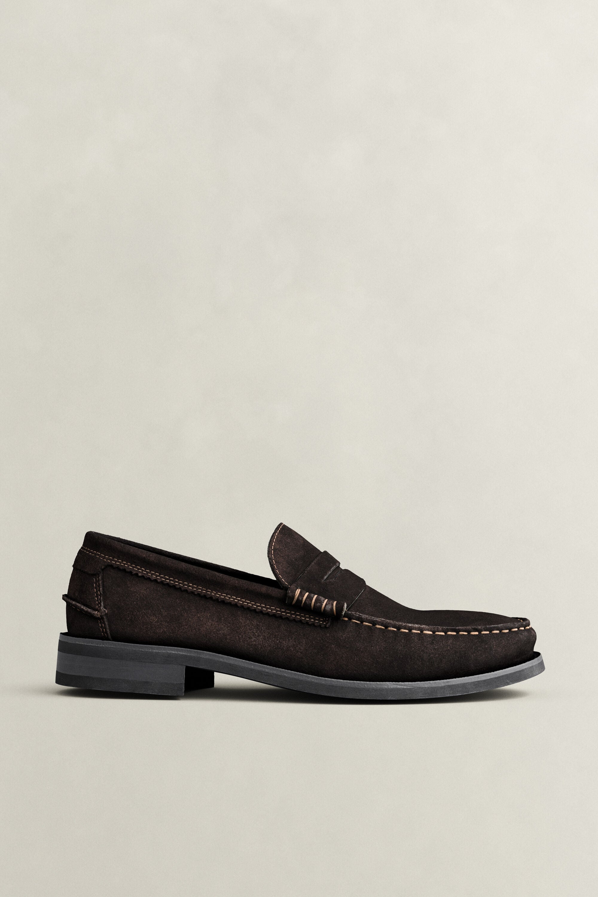 Lenkoxx Loafer aus Veloursleder — WEATHERED BROWN