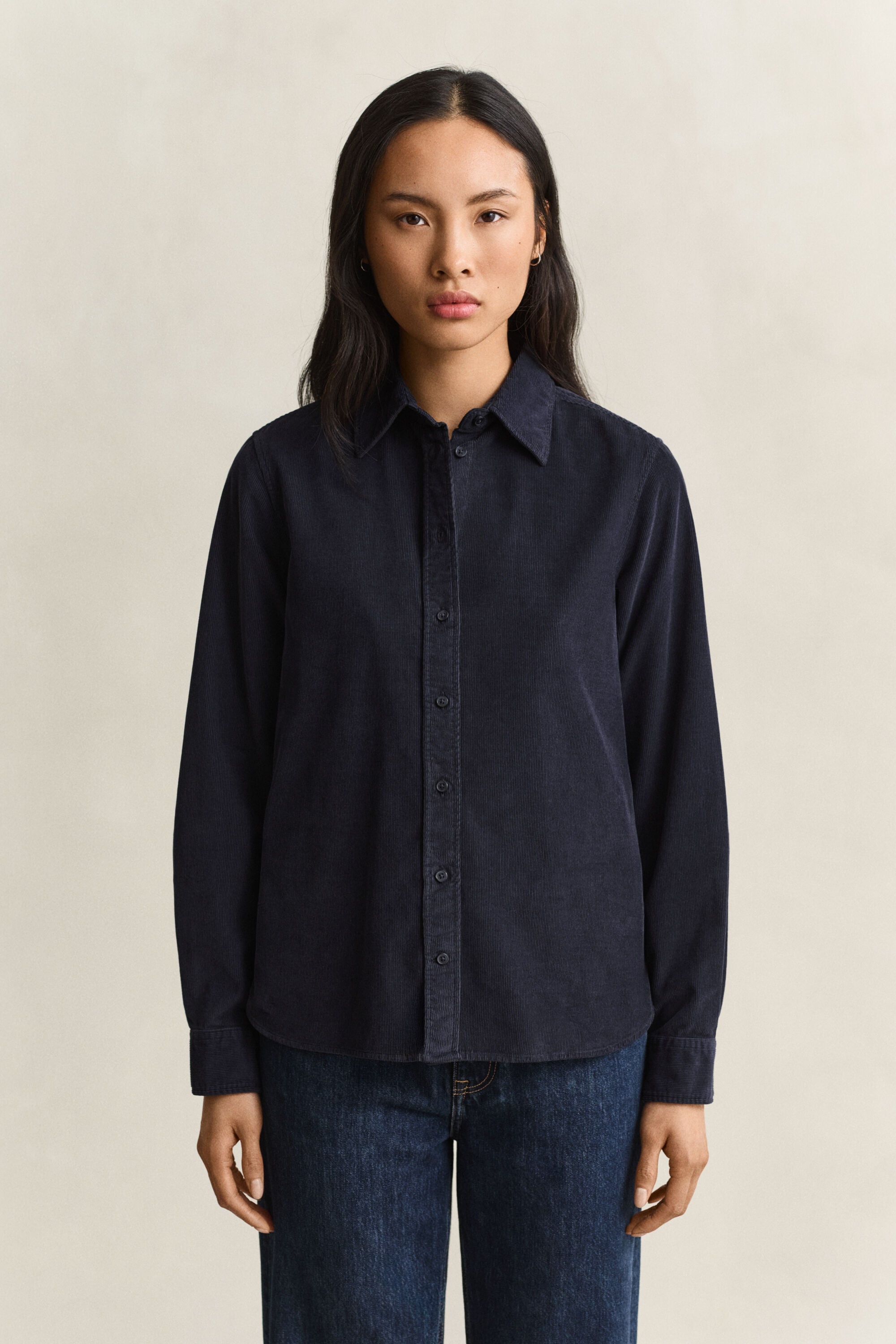 Regular Fit Cordhemd