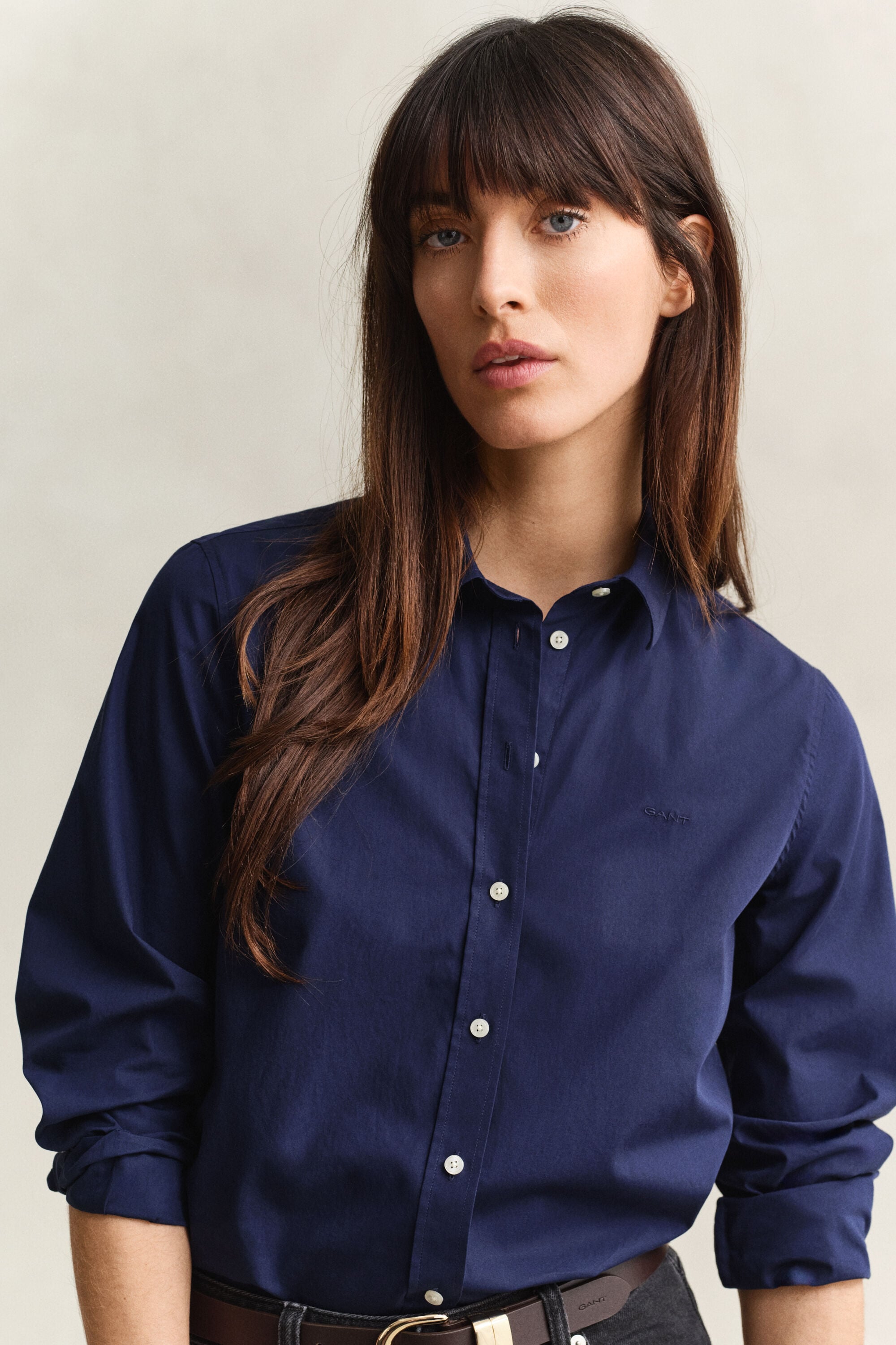 Regular Fit Classic Popeline Bluse