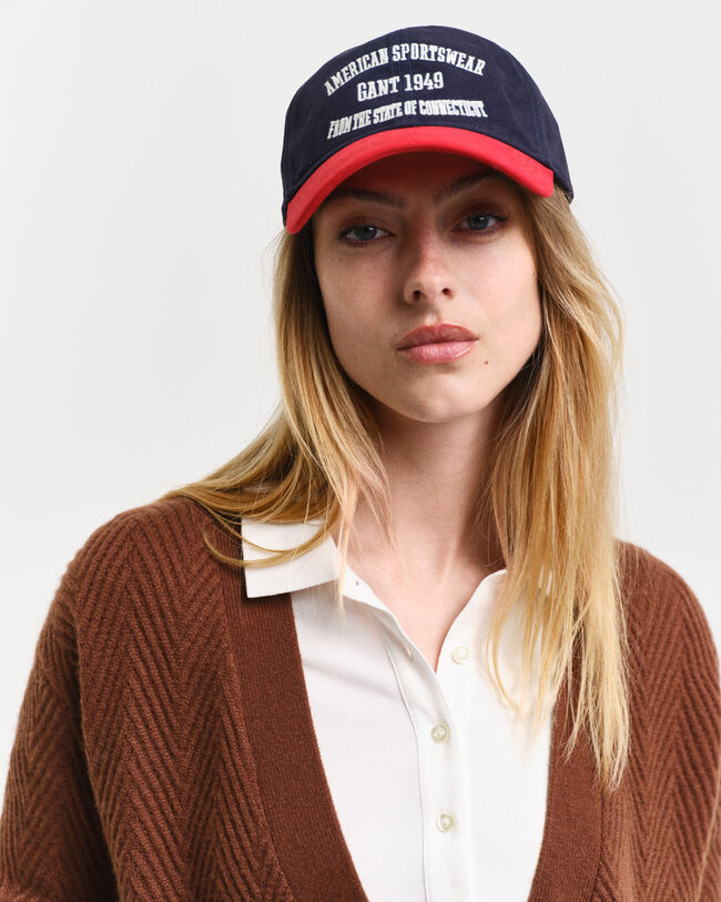 Herringbone V-Neck Strickjacke