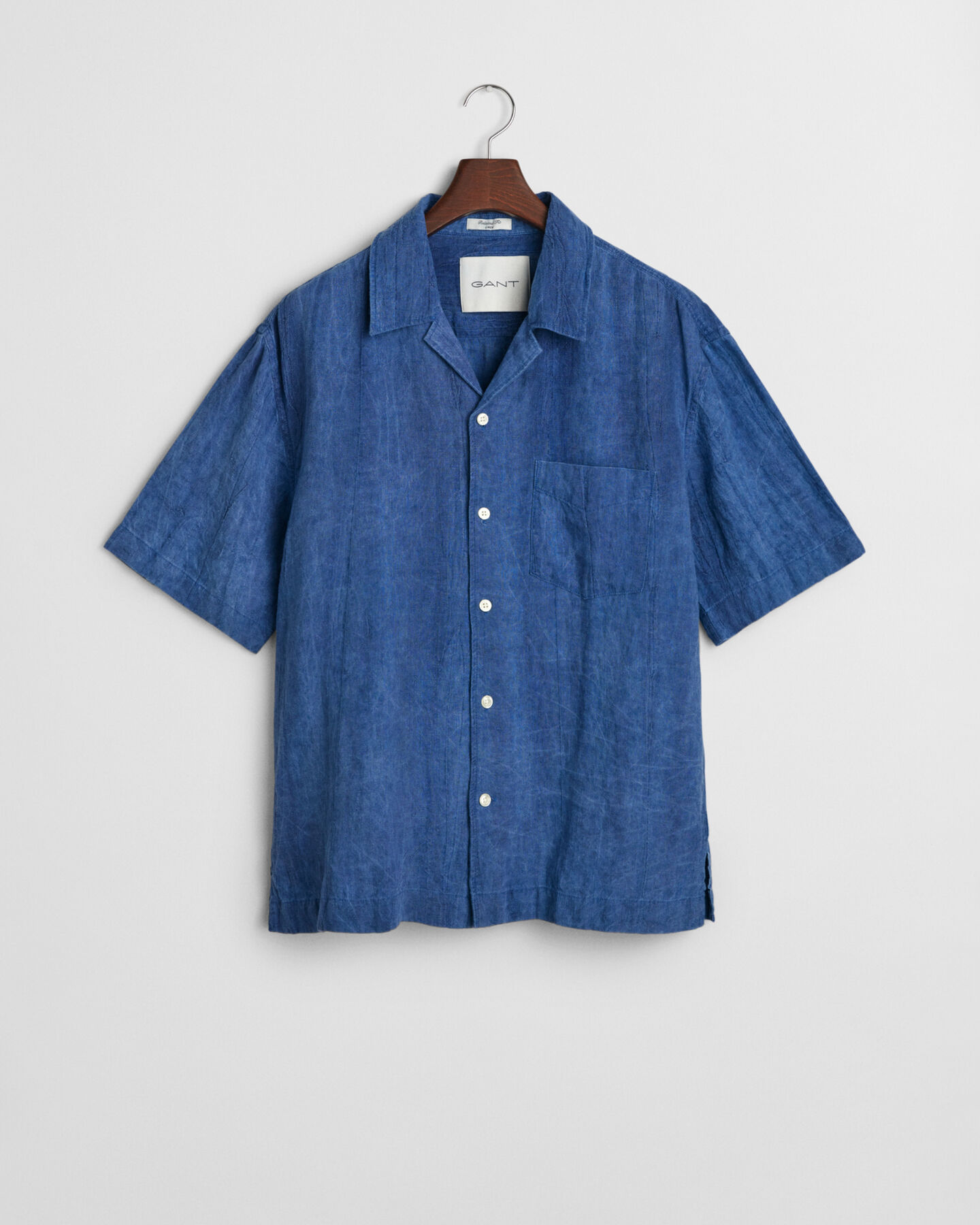 Relaxed Fit Resort Kurzarmhemd aus Leinen