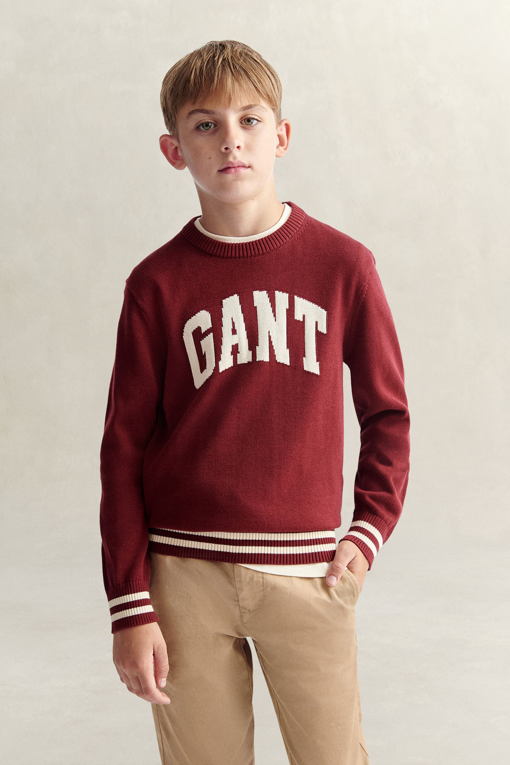 Teen Boys Pullover mit Intarsienstrickerei