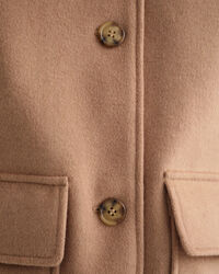 Cropped Jacke aus Wollmischung