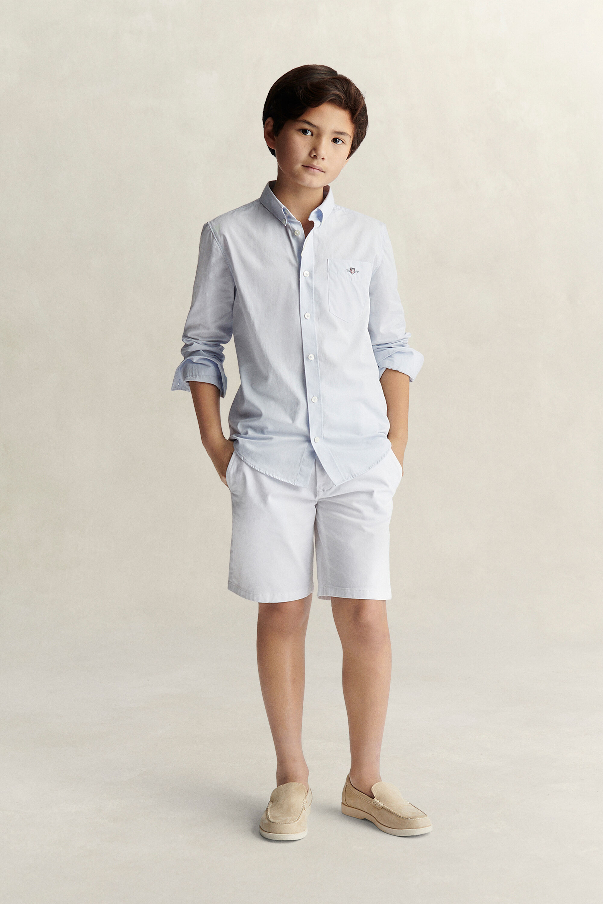 Teen Boys Shield Popeline-Hemd