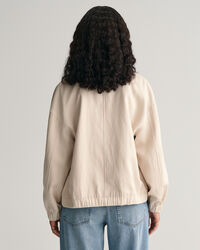 Bomberjacke aus Leinenmischung