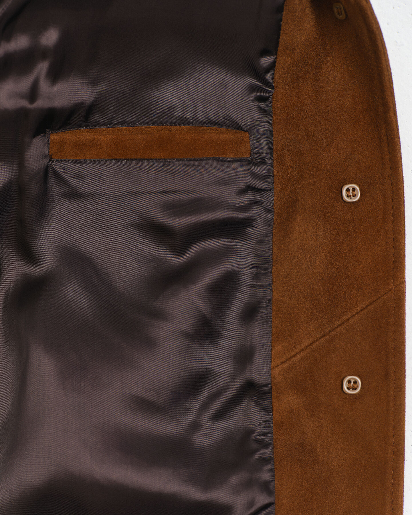 Relaxed Fit Blazer aus Veloursleder