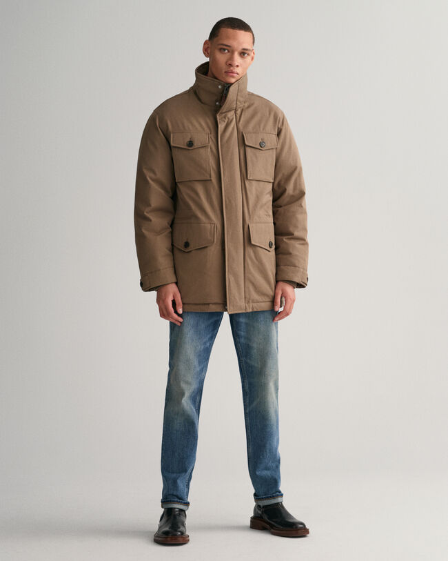 Wattierte Feldjacke aus Flanell