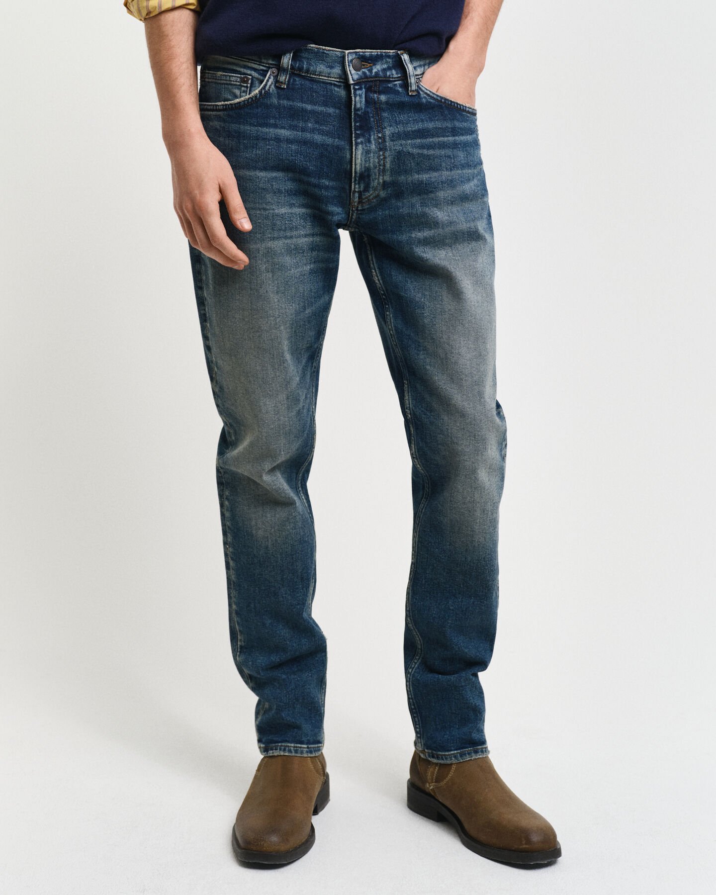 Slim Fit Jeans mit Vintage-Waschung
