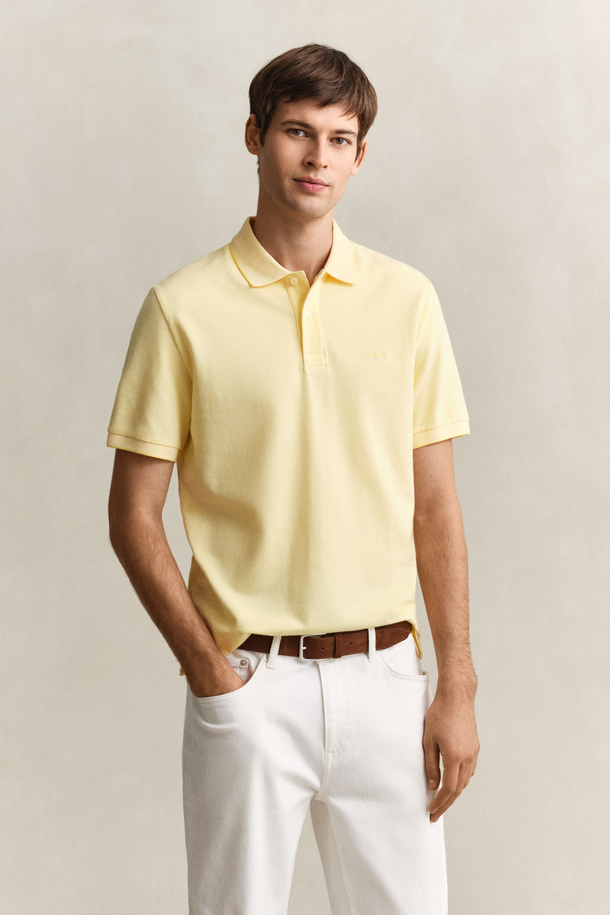 Zweifarbiges Poloshirt