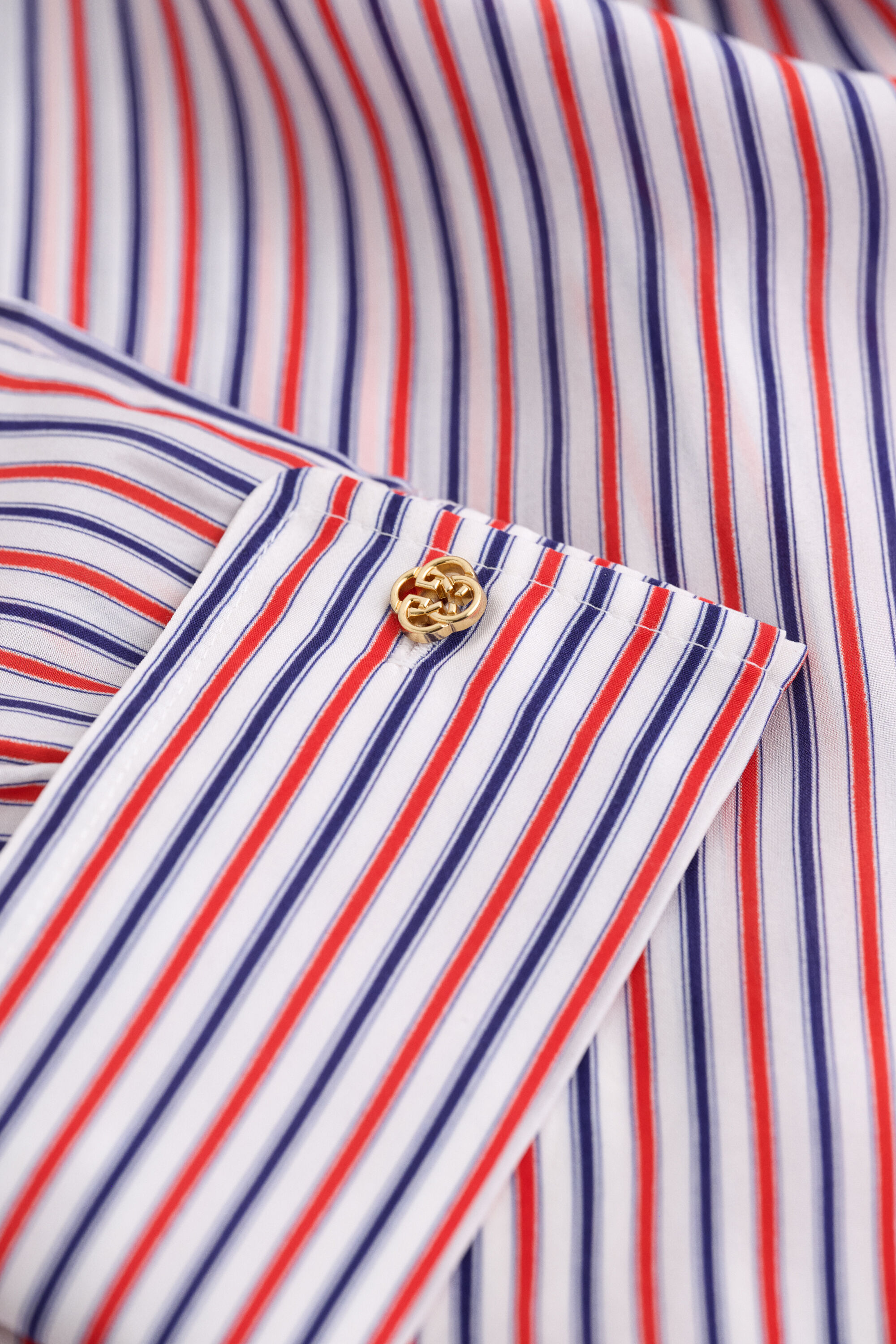 Gestreifte Bluse aus Habotai-Seide