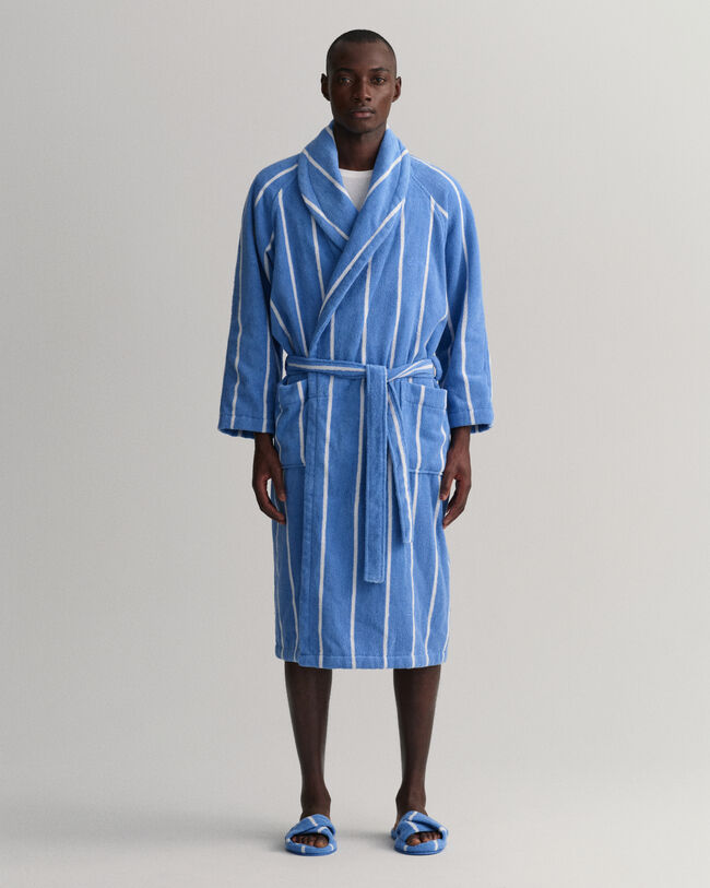 Bademantel mit Streifen