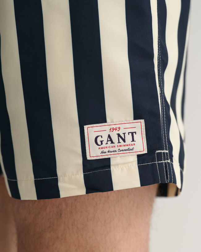 Classic Fit Badeshorts mit Blockstreifen