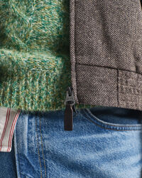 Harrington Jacke aus Wollgemisch