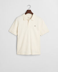 Strukturiertes Poloshirt mit Streifen