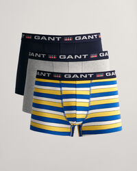 3er-Pack Retro Shield Boxershorts mit Streifen