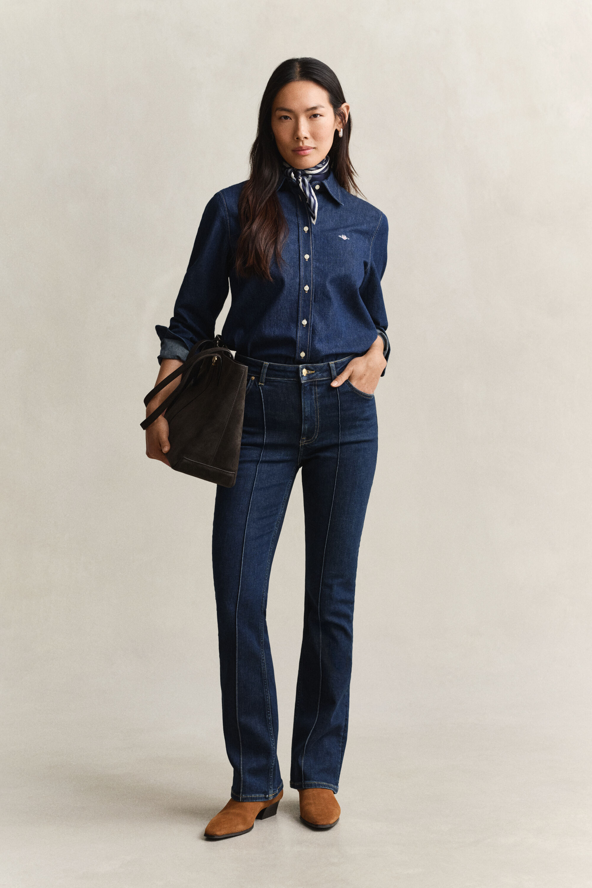 Jeansbluse