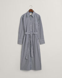 Popeline Hemdblusenkleid mit Streifen