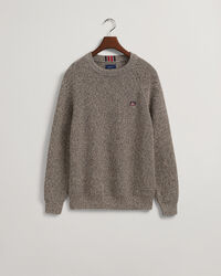 Twisted Rundhalspullover aus Baumwolle