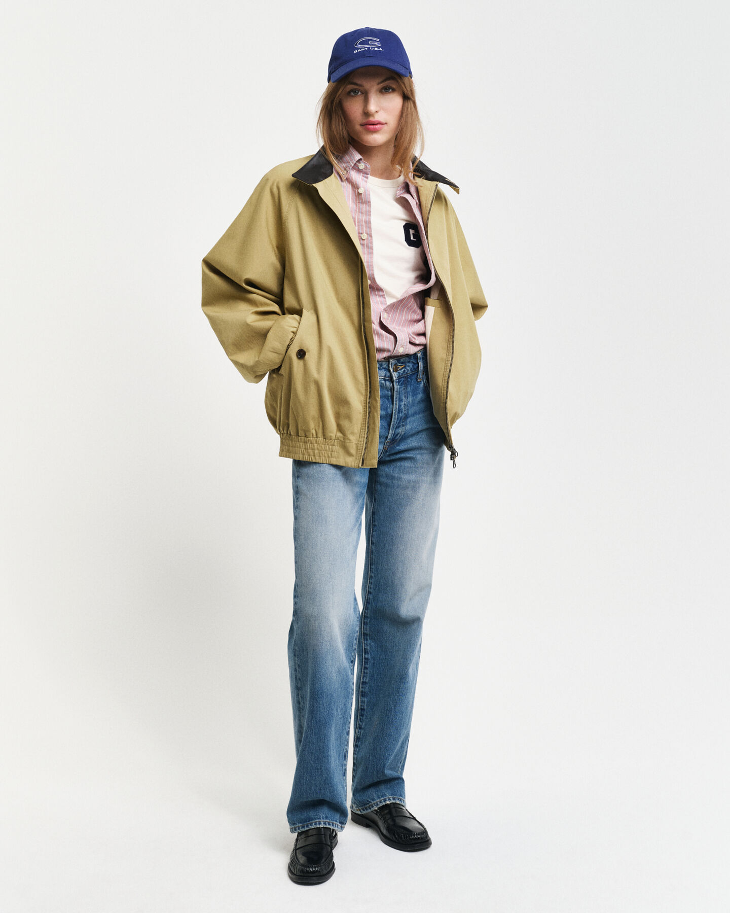 Harrington Jacke aus Baumwolle