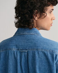 Relaxed Fit Jeansbluse