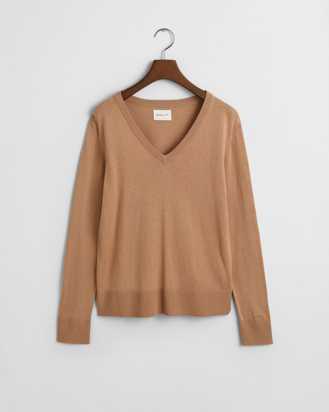 Feinstrick V-Neck Pullover