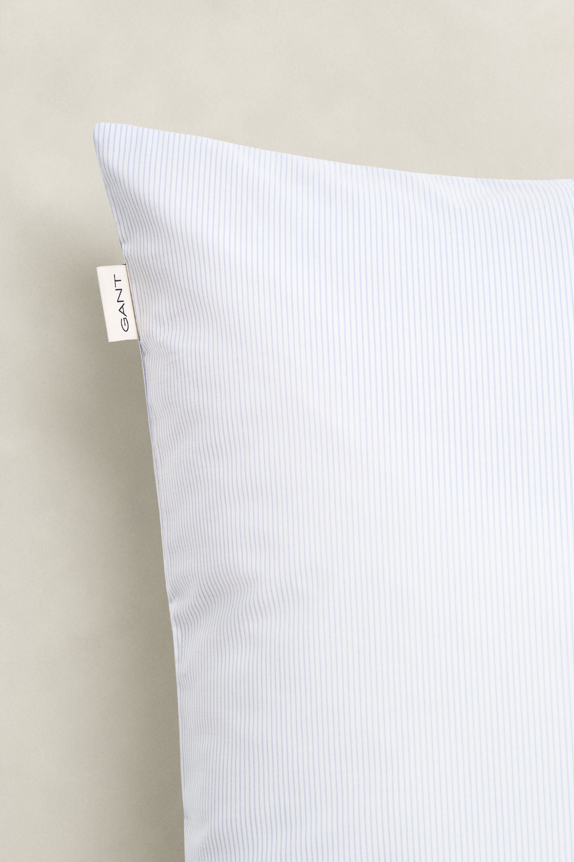 Gestreifter Kopfkissenbezug aus Baumwollpopeline — LIGHT BLUE