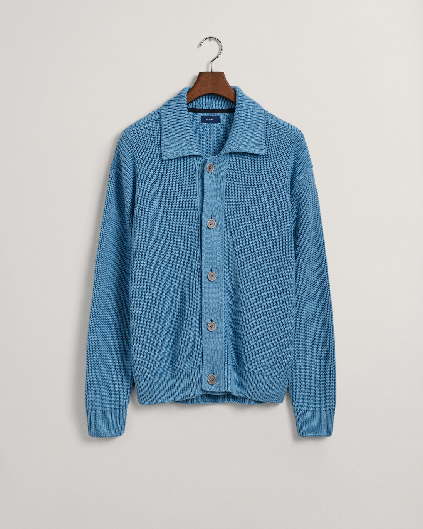 Gerippte Strickjacke