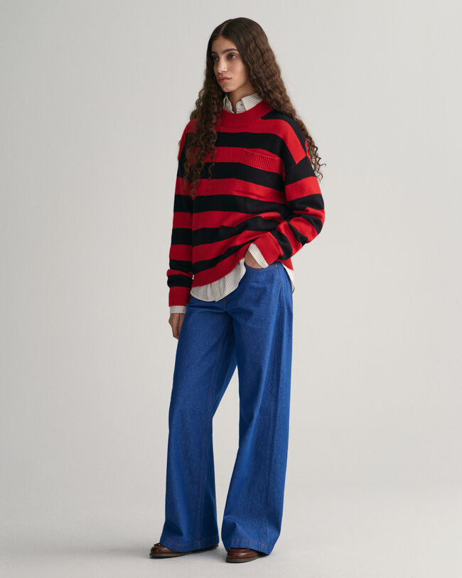 Barstripe Rundhals-Sweatshirt