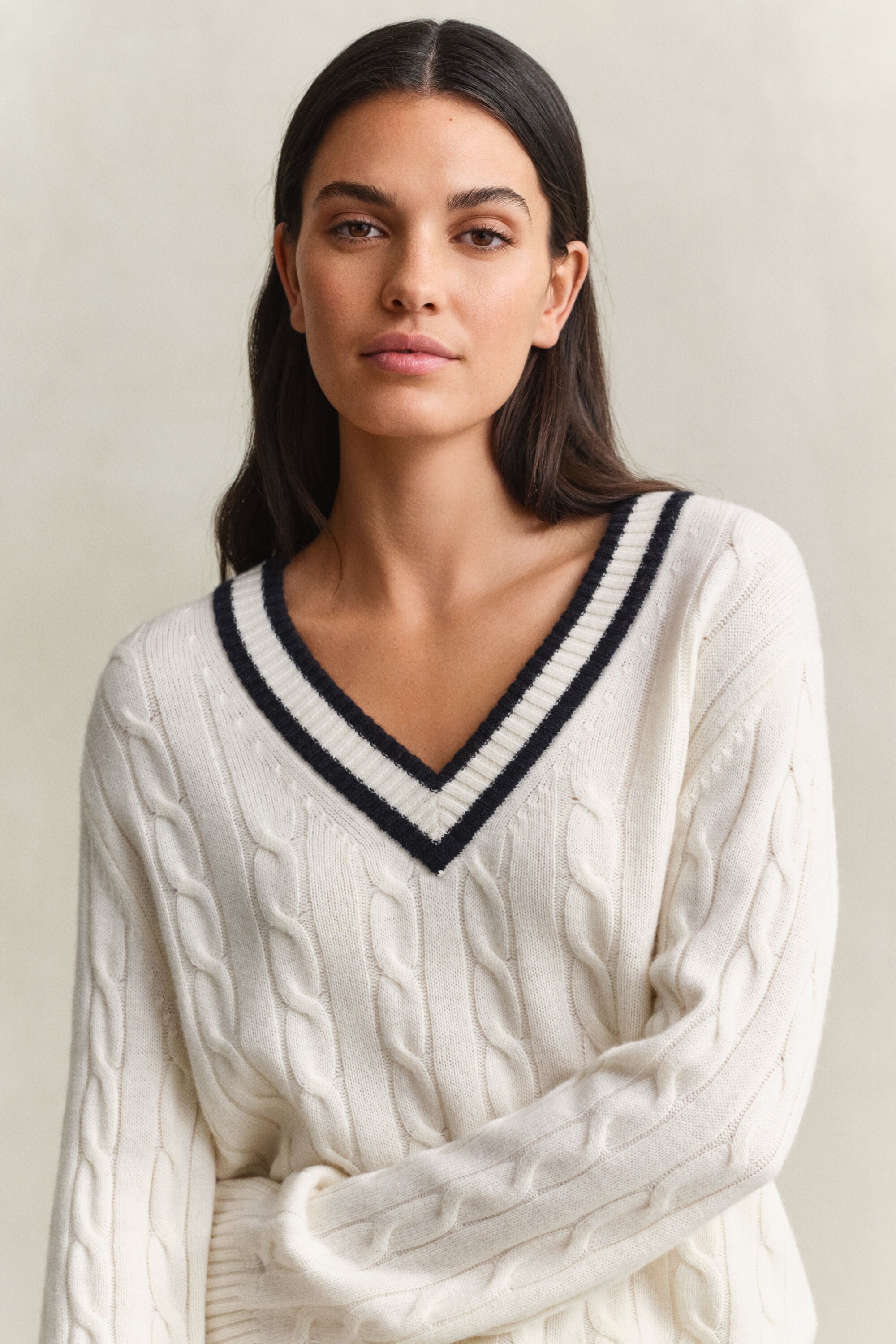 Zopfstrick Pullover aus Merinowolle