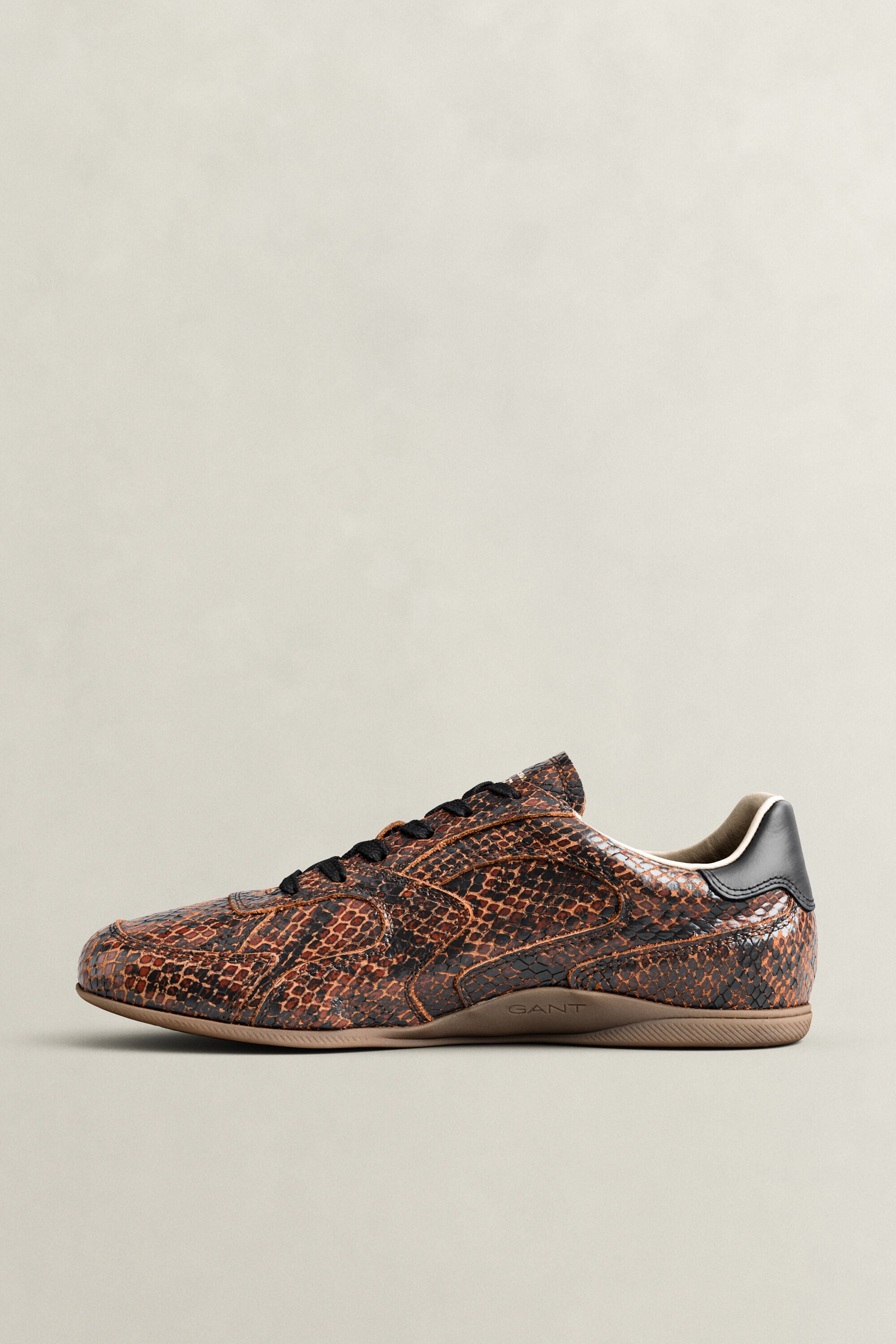 Sperly Ledersneaker in Schlangenlederoptik