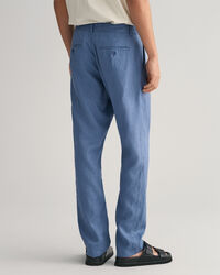 Relaxed Fit Leinen Kordelzughose