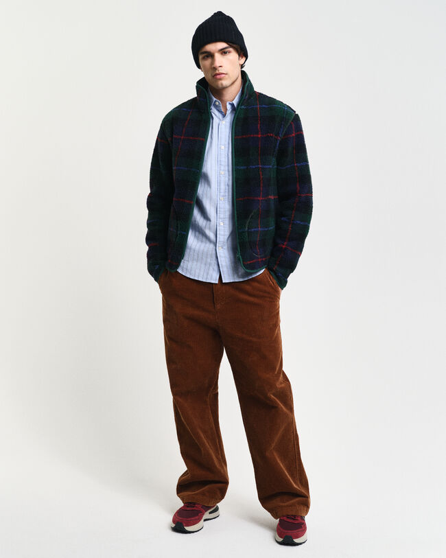 Karierte Fleecejacke