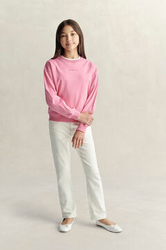 Teen Girls Oversized Sweatshirt — WILD PINK 6