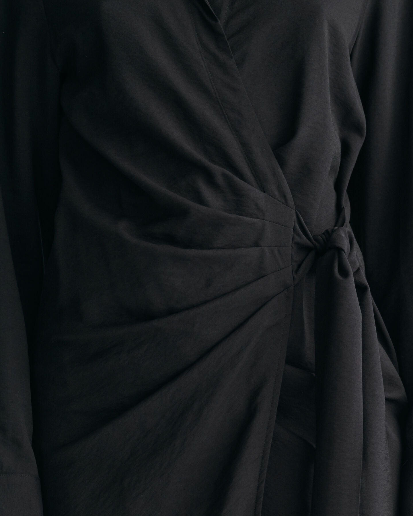 Hemdblusenkleid im Wickeldesign