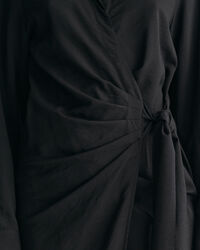 Hemdblusenkleid im Wickeldesign