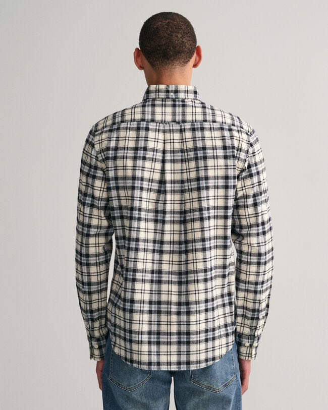 Geb&uuml;rstetes Regular Fit Oxford-Hemd mit Karomuster