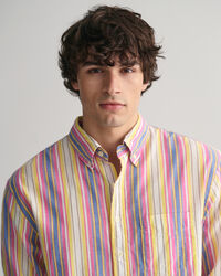 Relaxed Fit Hemd mit bunten Streifen