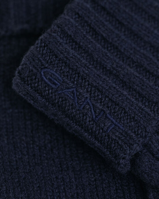 Zopfstrick Wollhandschuhe