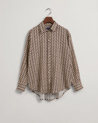 Relaxed Fit Geometric Bluse