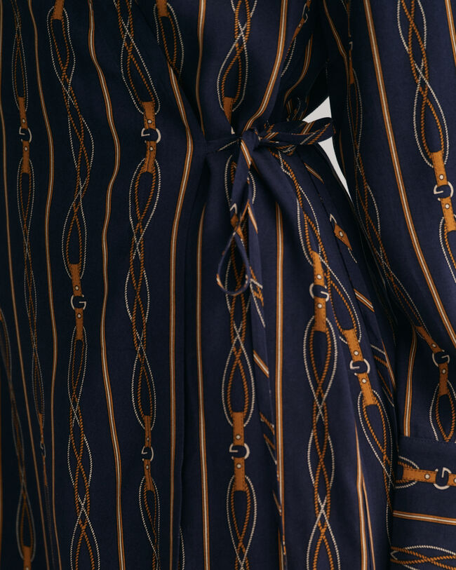 Regular Fit Rope Wickelkleid mit Seil