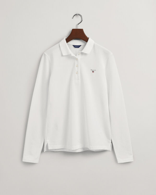 Original Piqué Langarm-Poloshirt