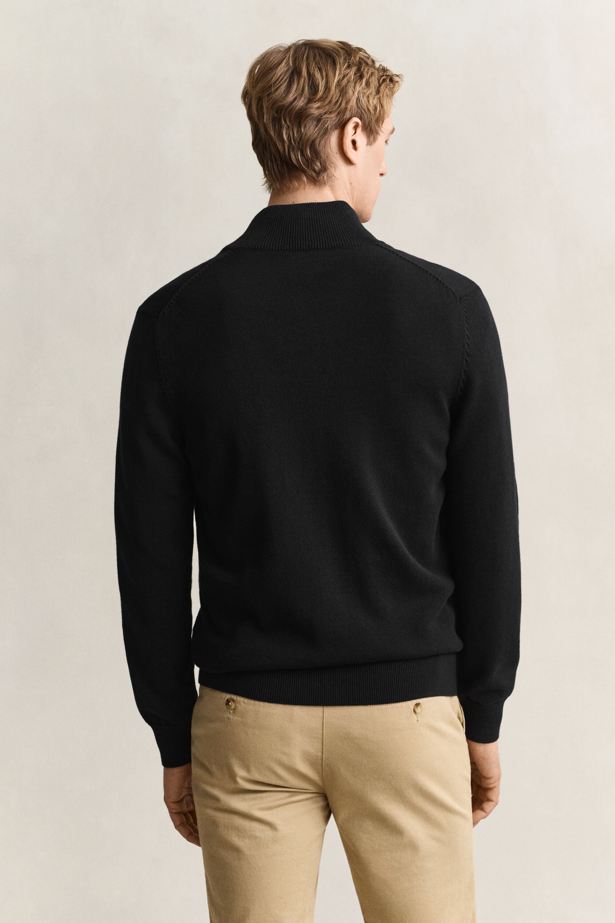 Casual Cotton Strickjacke mit Reißverschluss
