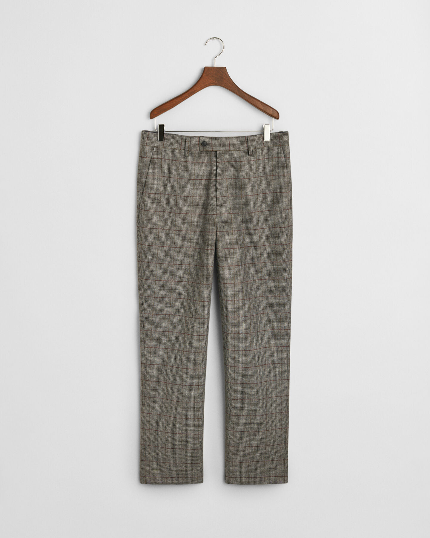 Slim Fit Anzughose mit Karomuster