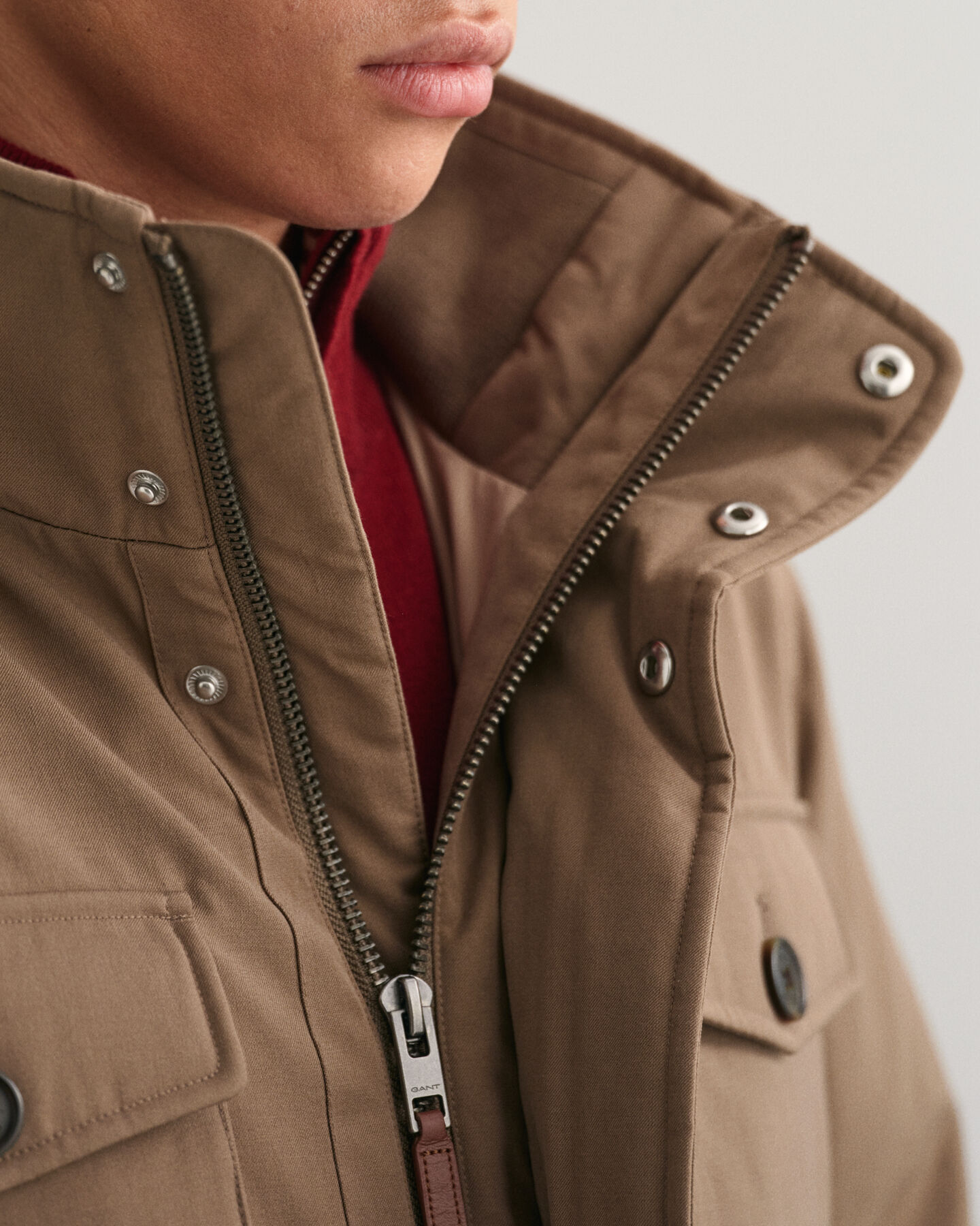 Wattierte Feldjacke aus Flanell